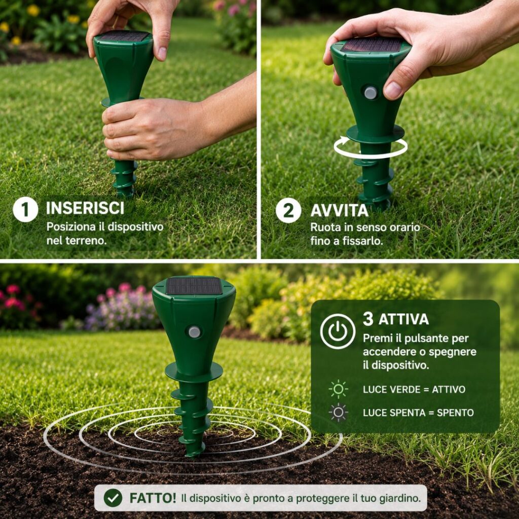 Installazione facile repellente