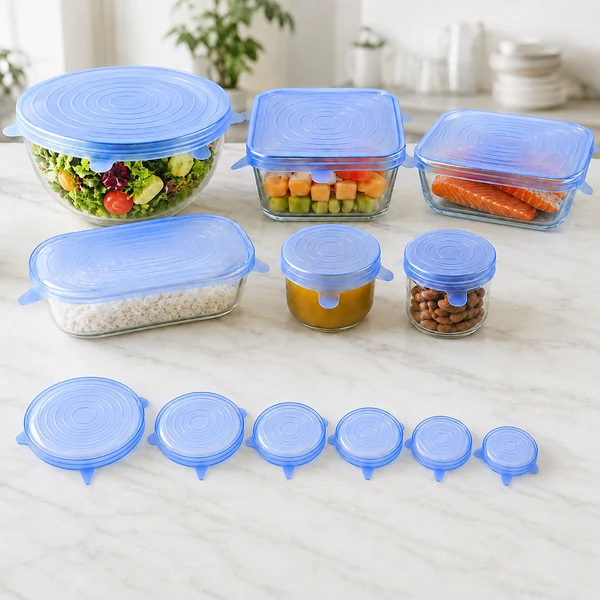 Set 12 coperchi in silicone
